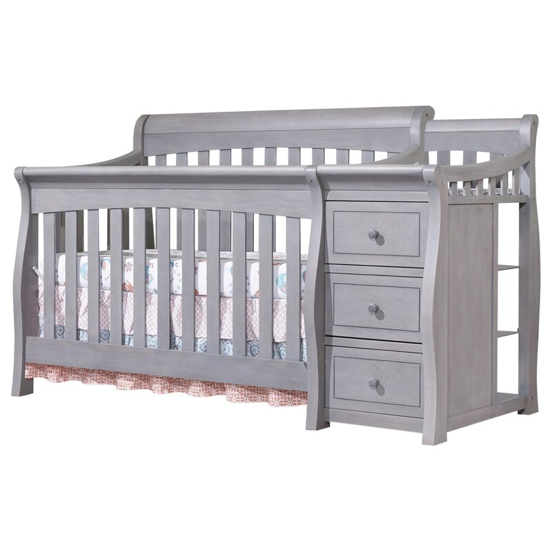 4 in 1 crib and changing table