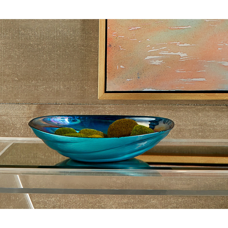 Spinney Swirl Glass Decorative Bowl Reviews Birch Lane