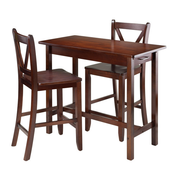 #2 Kitchen Island 3 Piece Counter Height Dining Set By Winsome Cheap
