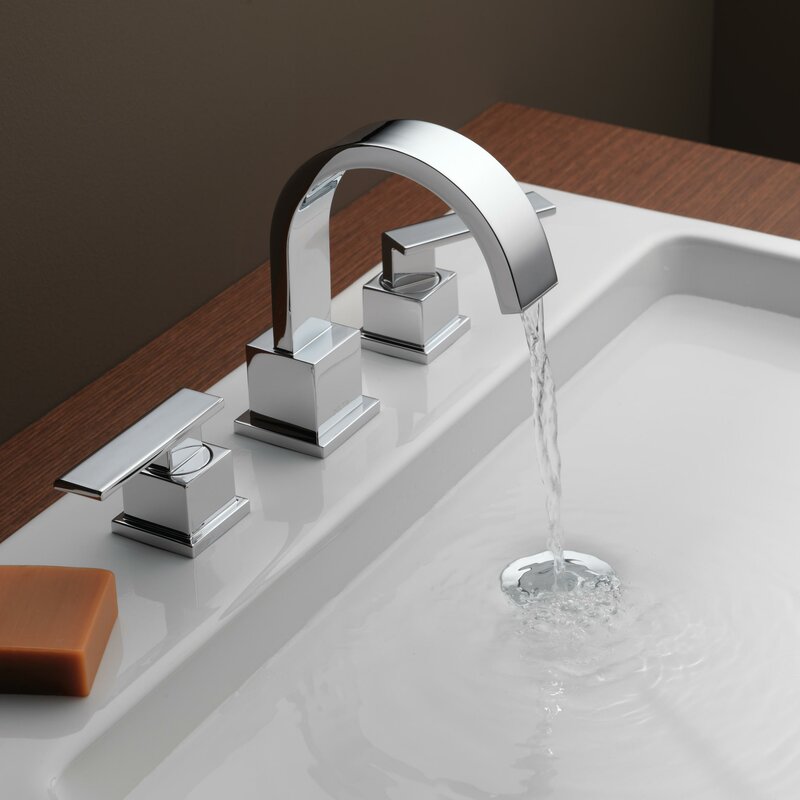 3553lf Ss Cz Delta Vero Widespread Bathroom Faucet With Drain