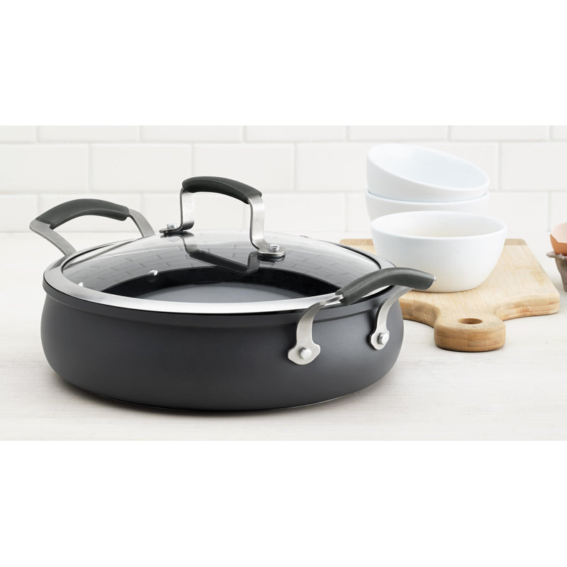 Epicurious NonStick Aluminum Saute Pan with Lid & Reviews Wayfair