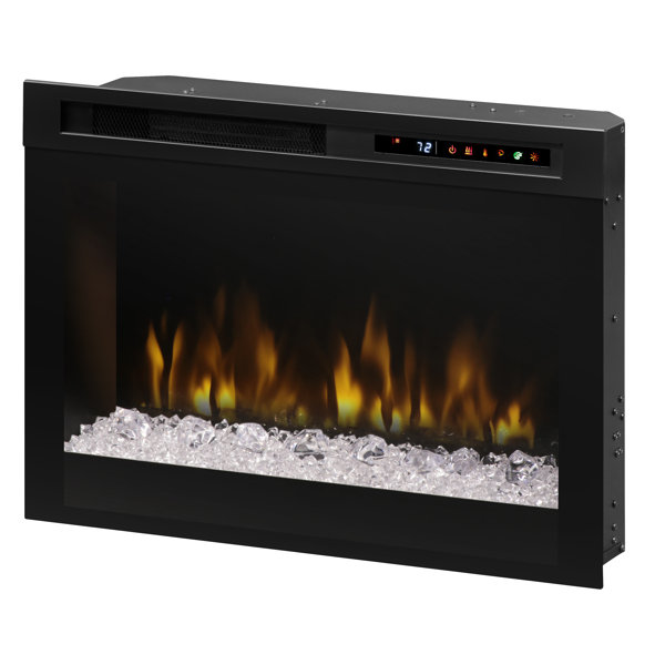 Firebox Landscape Front Mount Glass Media Electric Fireplace Insert by Dimplex