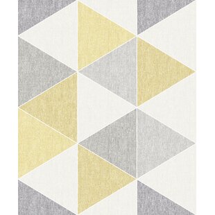 Geometric Yellow Wallpaper You Ll Love In 2020 Wayfair