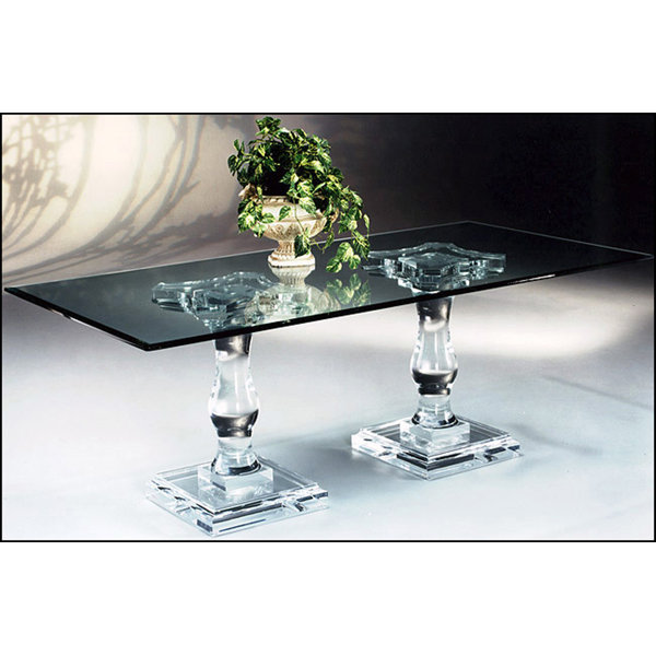 Tesoro Double Pedestal Dining Table by Canora Grey Canora Grey