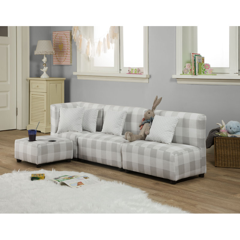 Mack Milo Lake Alfred Kids Sofa With Cup Holder Reviews Wayfair