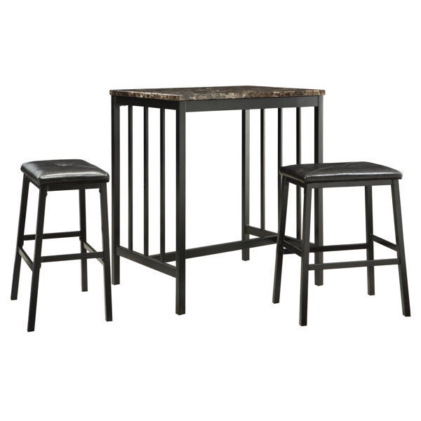 Anette 3 Piece Counter Height Dining Set By Charlton Home Sale