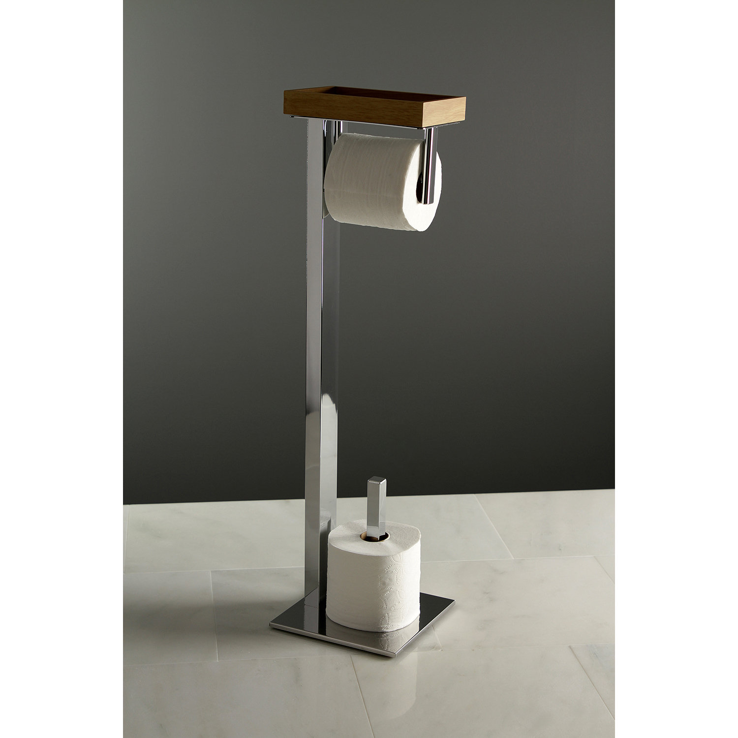 Kingston Brass Edenscape Free Standing Toilet Paper Holder With