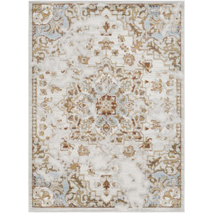 Lenora Classic Light Gray/Beige Indoor/Outdoor Area Rug
