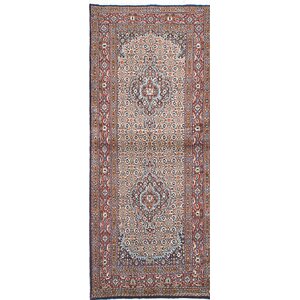 One-of-a-Kind Mood Birjand Hand-Knotted Beige/Brown Area Rug