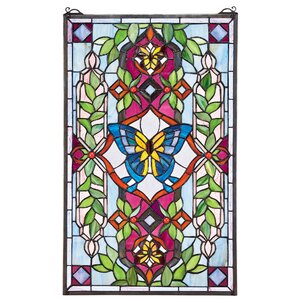 Butterfly Utopia Tiffany-Style Stained Glass Window