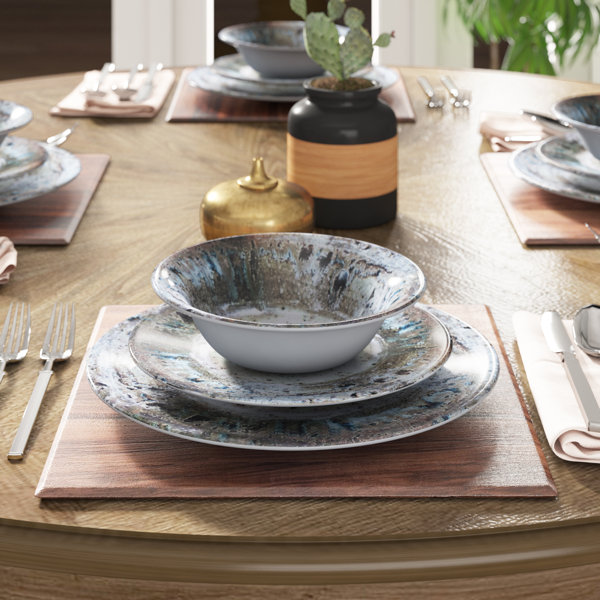 Amazing Breana Cream 12 Piece Melamine Dinnerware Set, Service For 4 By Mistana Comparison