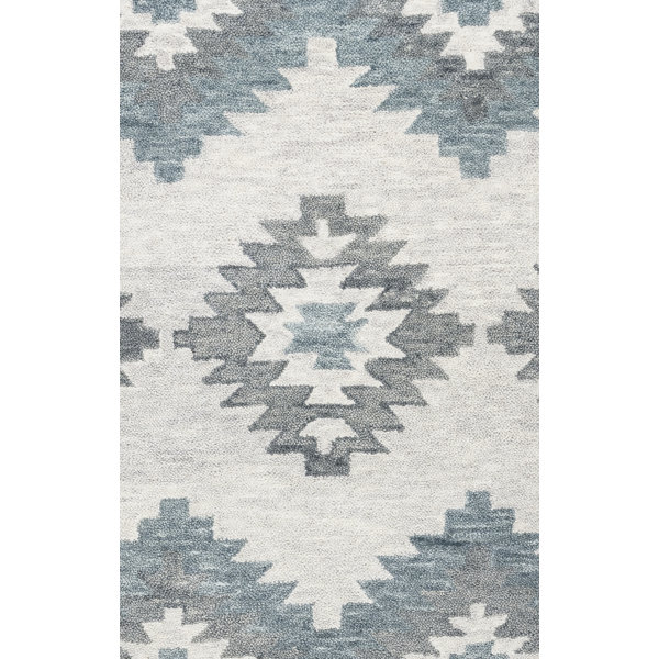 Brandon Gray Hand-Woven Wool Area Rug by Birch Lane™