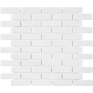 Brick White Cream Tile You Ll Love Wayfair Sail 1 X 3 Ceramic Porcelain Mosaic Tile In White
