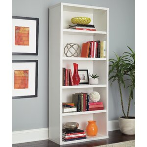 Decorative 5 Shelf Standard Bookcase