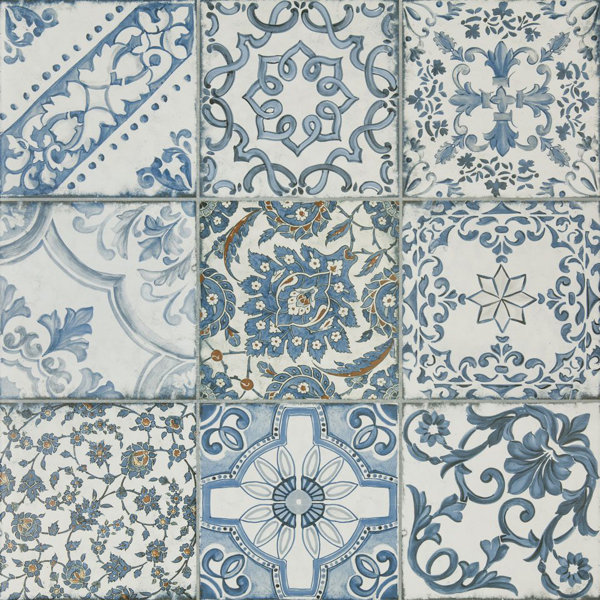 Memory Glazed 24 x 24 Porcelain Field Tile in Blue by QDI Surfaces