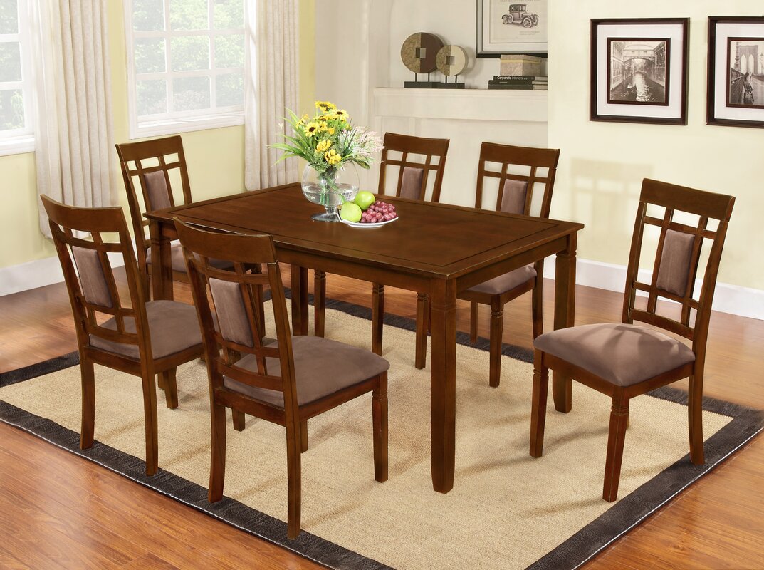 World Menagerie Ighli 7 Piece Dining Set & Reviews | Wayfair