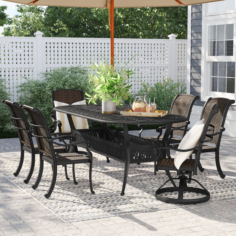 Birch Lane™ Khoury 7 Piece Dining Set & Reviews | Wayfair