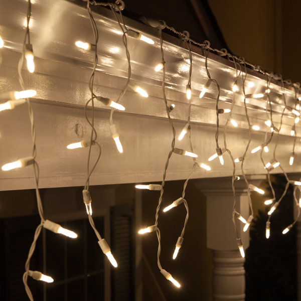 70 Twinkle M5 LED Icicle Light String by Wintergreen Lighting