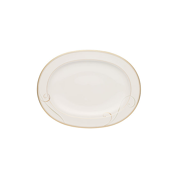 Noritake Golden Wave Oval Platter & Reviews | Wayfair.ca Noritake Golden Wave Oval Platter & Reviews | Wayfair.ca