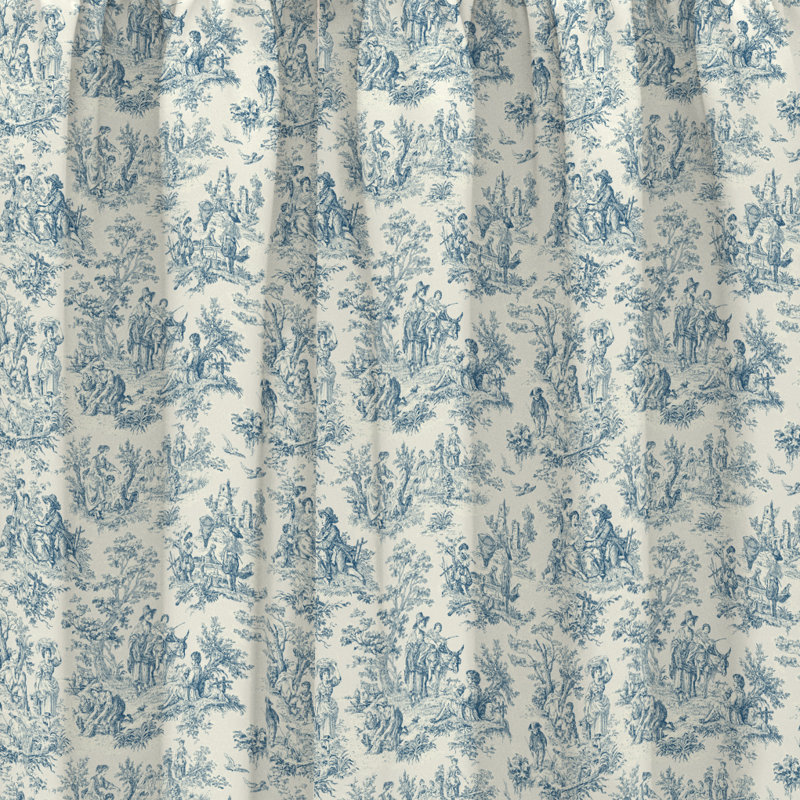 Waverly Charmed Life Toile Room Darkening Rod Pocket Single Curtain
