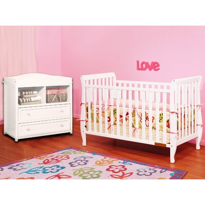 Deering 4 In 1 Convertible 2 Piece Crib Set Harriet Bee Color White