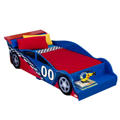 Step2 Hot Wheels Race Twin Car Bed Reviews Wayfair Racecar Toddler Car Bed