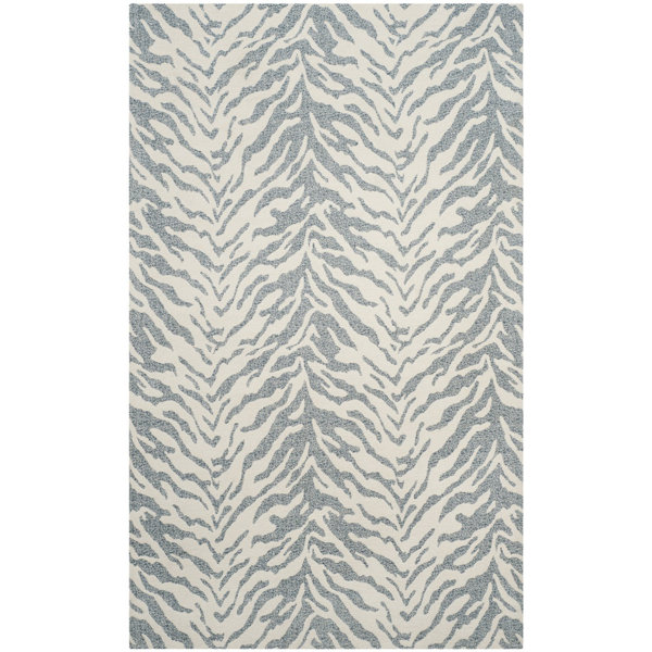 Kempston Hand-Woven Beige/Gray Area Rug by House of Hampton