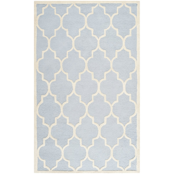 Safavieh Cambridge Hand Tufted Wool Light Blue Area Rug Reviews Safavieh Cambridge Hand Tufted Wool Light Blue Area Rug Reviews Wayfair Co Uk