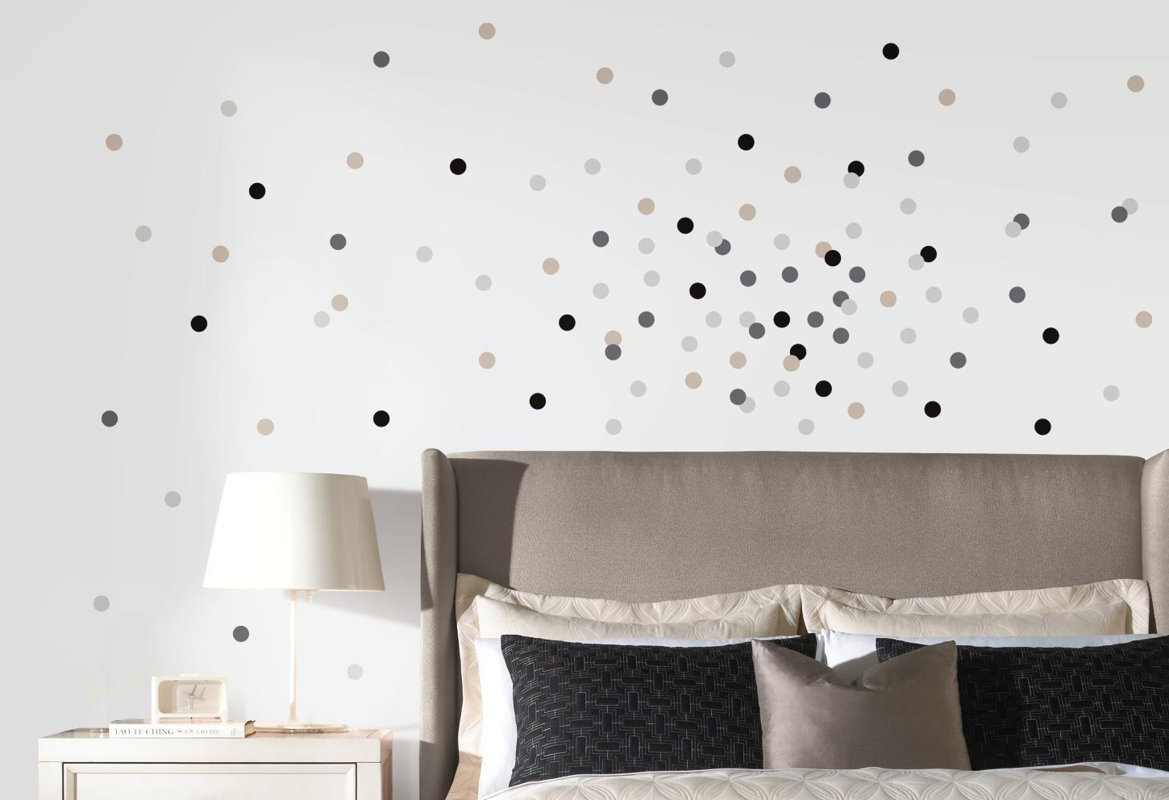 Room Mates Neutral Confetti Dots Wall Decal & Reviews Wayfair