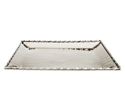 Hammered Rectangular Serving Tray ClassicTouch