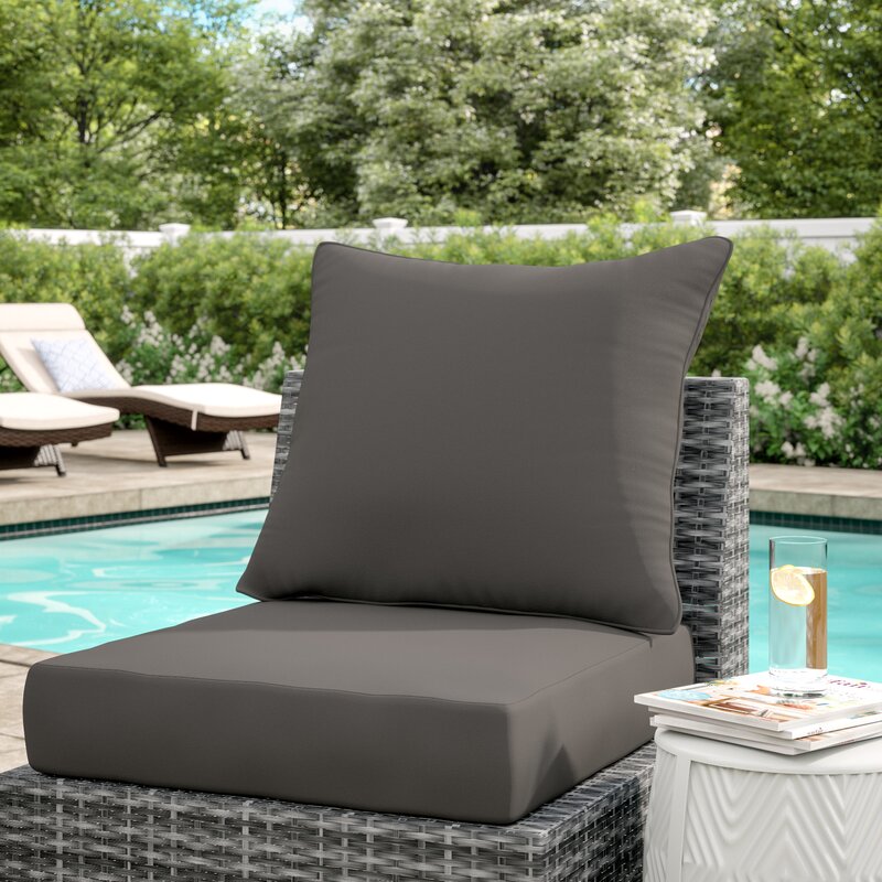 Sol 72 Outdoor Adelia Texture Outdoor Lounge Chair Cushion