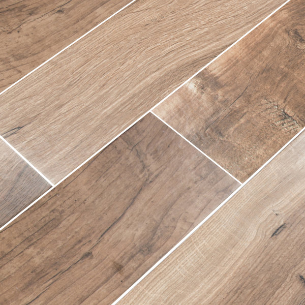 Palmetto Cognac 6 x 36 Porcelain Tile Wood Look in Brown by MSI
