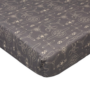 Aeroplanes Fitted Crib Sheet