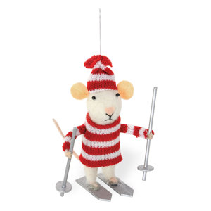 Winter Mouse Chester Hanging Figurine (Set of 2)
