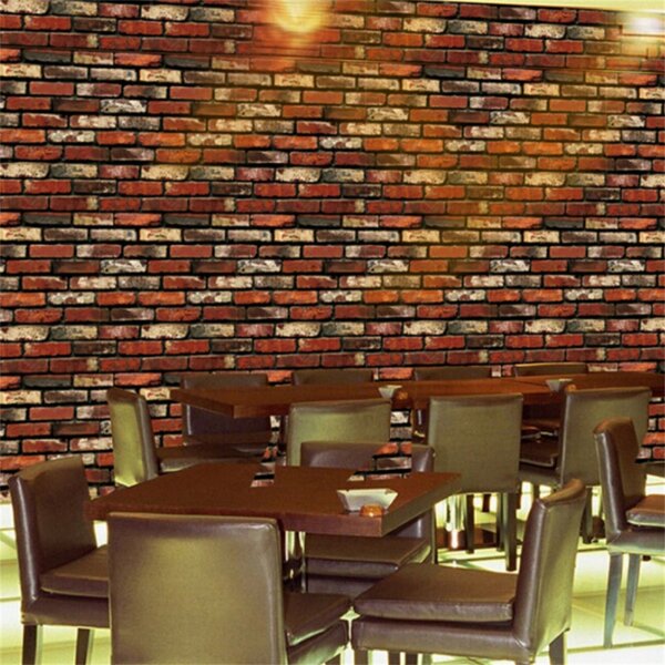 15x 3D Brick Stone PVC Self Adhesive Wall Sticker Roll Wallpaper Wall Decor