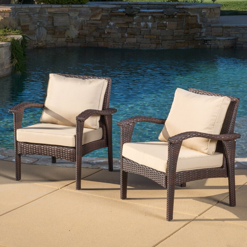 Sol 72 Outdoor Hagler Patio Chair With Cushion Reviews Wayfair