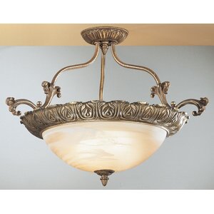 Montego Bay 4-Light Semi Flush Mount