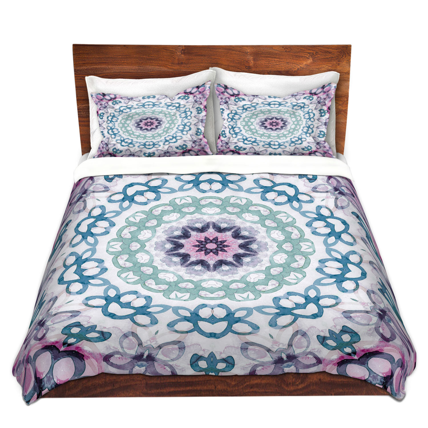 East Urban Home Watercolor Mandala Duvet Cover Set Wayfair