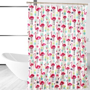 Fancy Flamingo Shower Curtain