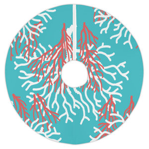 Nassau Coral Beach Christmas Tree Skirt