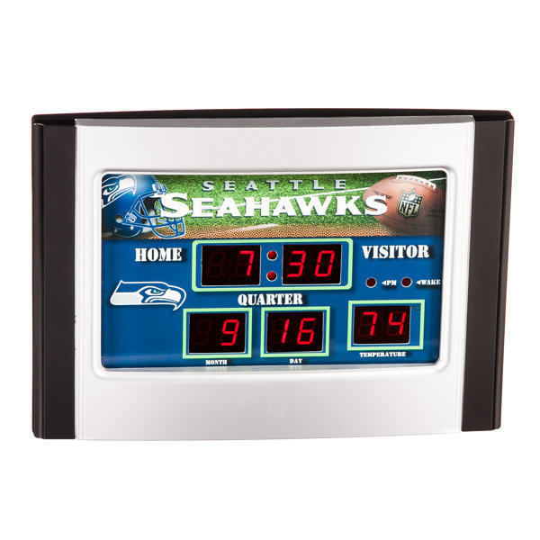 Seattle Seahawks Scoreboard Desk Clock by Evergreen Enterprises, Inc| @ $54.99