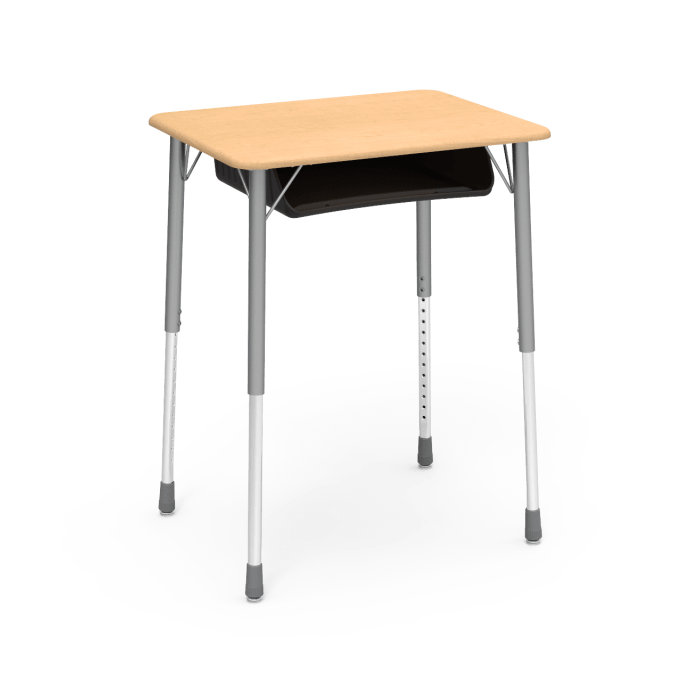 Virco Zuma Series Plastic Adjustable Height Open Front Desk Wayfair