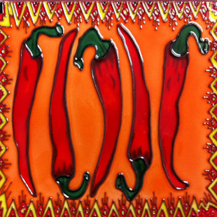 Chili Pepper Decor Wayfair Red Chili Pepper Tile Wall Decor