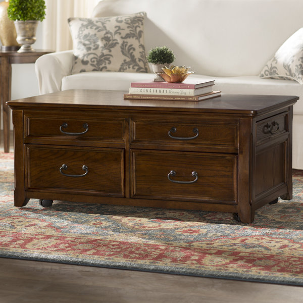 Mathis Coffee Table Trunk with Lift Top by Darby H