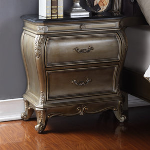 Moreno 2 Drawer Nightstand by Rosdorf Park