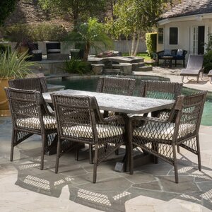 Calton 7 Piece Dining Set with Cushions