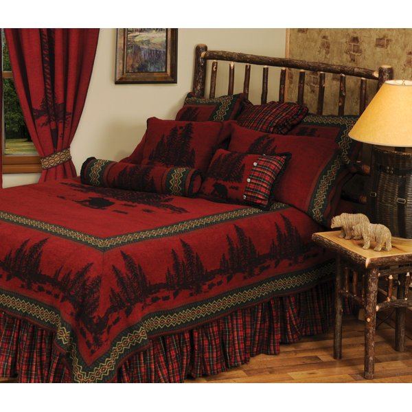 Wooded River Bear Coverlet/Bedspread Set