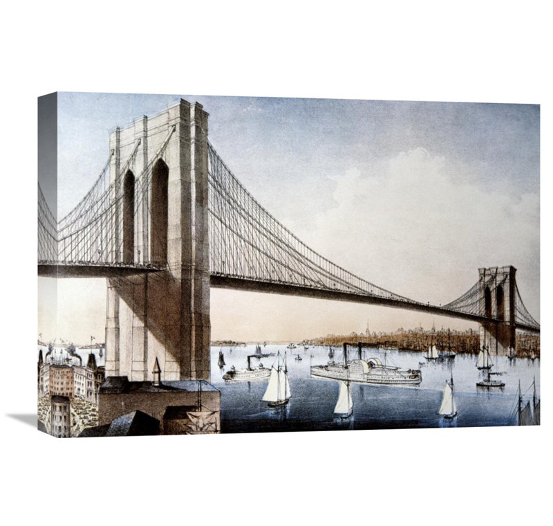 Global Gallery Brooklyn Bridge New York City Painting Print On