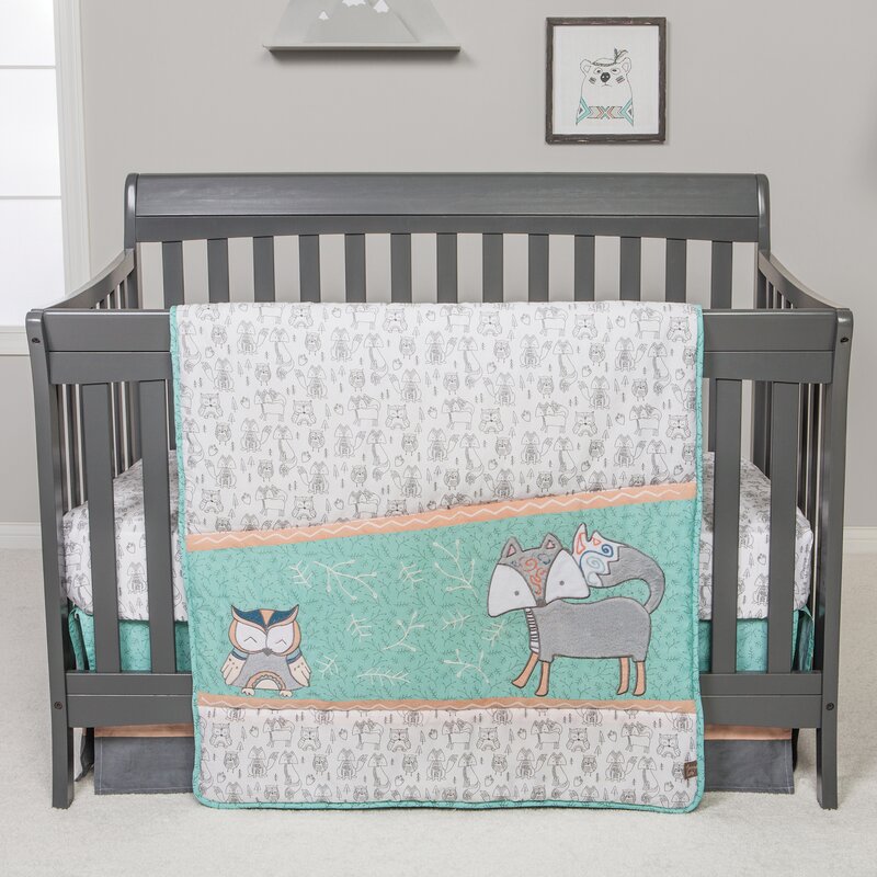 Harriet Bee Vella 3 Piece Crib Bedding Set Reviews Wayfair