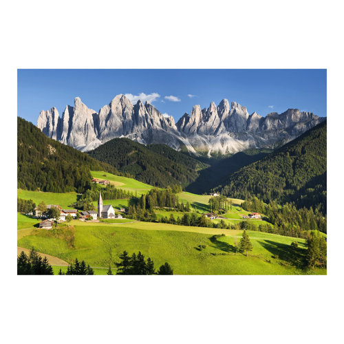 Geisler Peaks in South Tyrol 1.9m x 2.88m Textured Matte Peel & Stick Wall Mural East Urban Home